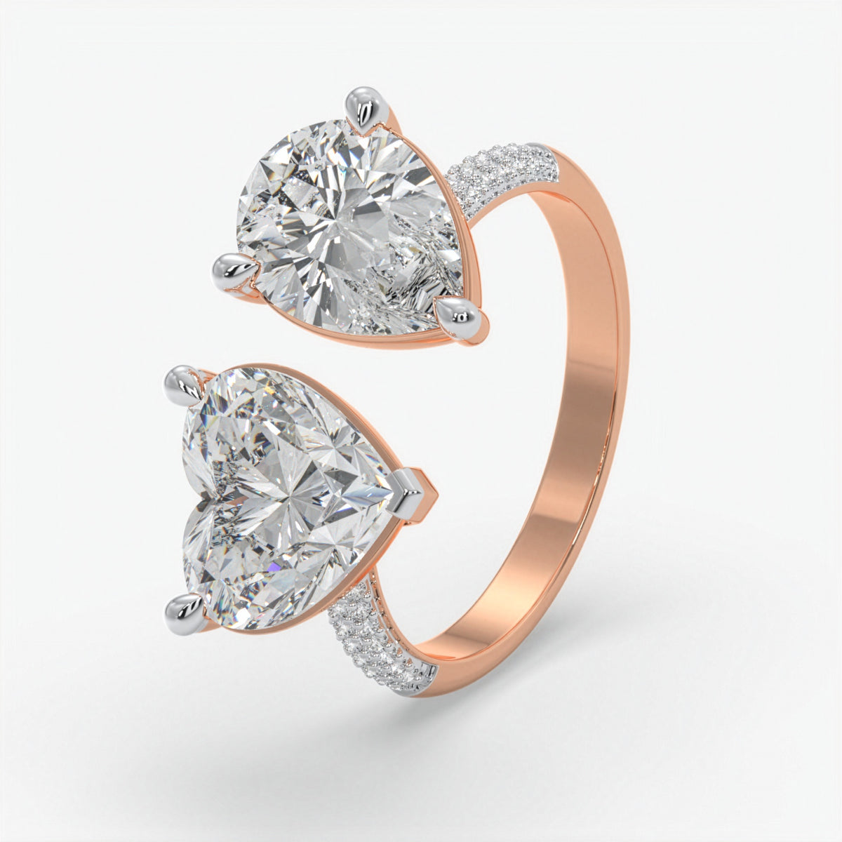 Duo Embrace Diamond Ring