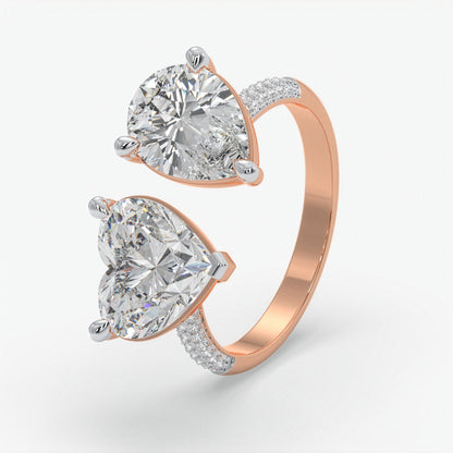 Duo Embrace Diamond Ring